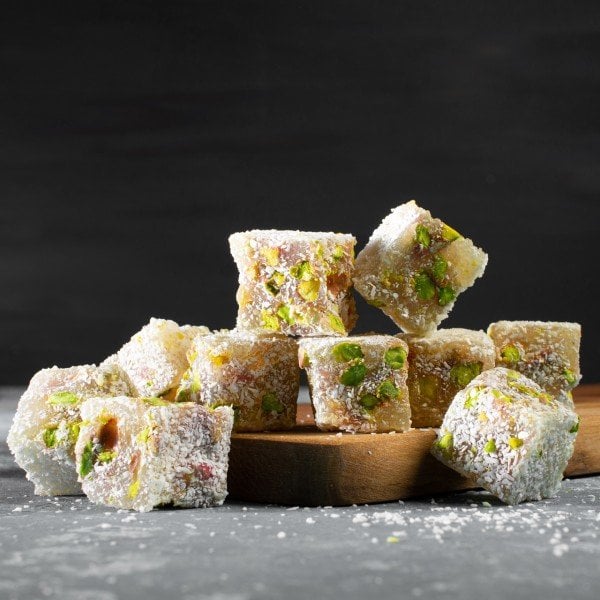 Hindistan Cevizli Antep Fıstıklı Lokum