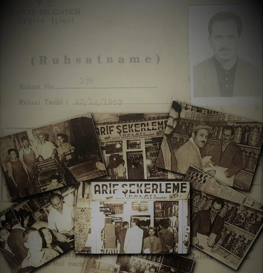 Arif Usta’nın 1963 tarihli ruhsatı ve eski dükkân fotoğrafları